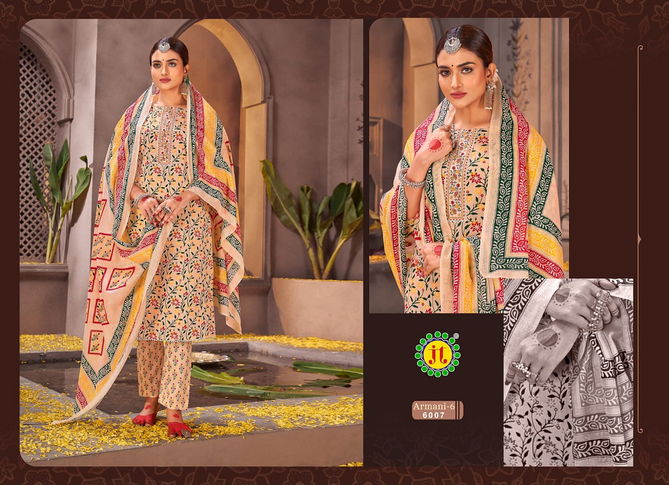 Jt Armani Vol 6 Slub Printed Dress Material Wholesale Shop In Surat